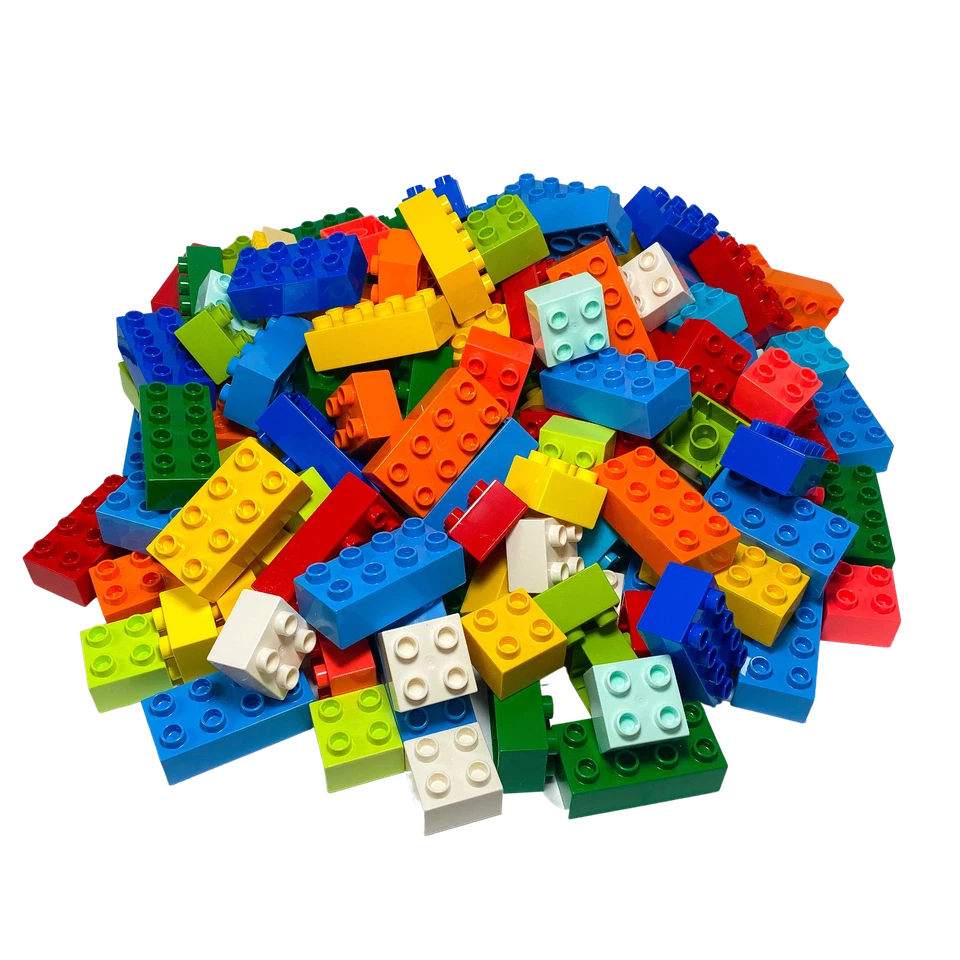 LEGO® Duplo® Steine Bausteine - 2x2 + 2x4 Steine - Grundbausteine Bunt NEU - Bild 1 von 4