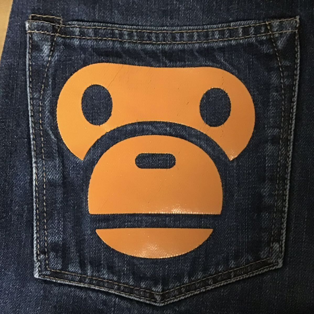 BAPE Milo Face denim pants a bathing ape NIGO Size M | eBay