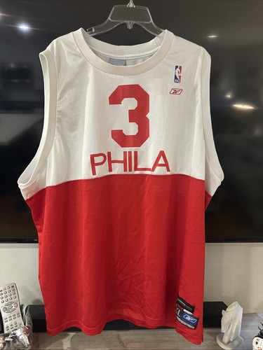 Allen Iverson #3 Phila 76ers Authentic Reebok Hardwood Classics Jersey Size 4XL - Picture 3 of 5