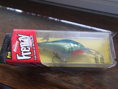 Older USA Berkley Frenzy  Pro Mag Diver 5 Footer Lime Blue Chart Hard Box