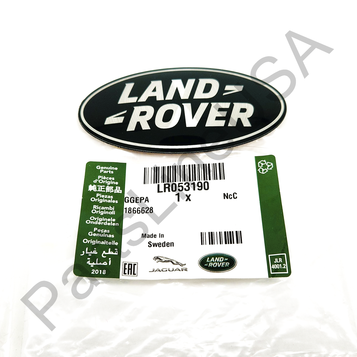 Genuine Land Rover Range Rover Green Silver Front Grill Emblem