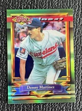 🔥DENNY MARTINEZ 1994 TOPPS FINEST REFRACTOR!🔥INDIANS HOF!