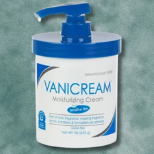 Vanicream Moisturizing Skin Cream with Pump Dispenser 16 fl oz 1 lb Moisturizer