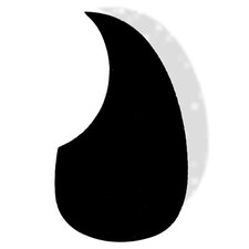Pickguard Acoustic Adhesive Black M Style 081658BK