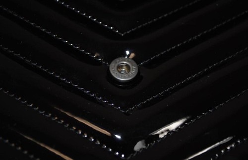 $1890 New Saint Laurent YSL Medium WOC Chain Wallet Patent Leather Purse Bag Box - 第 8/11 張圖片