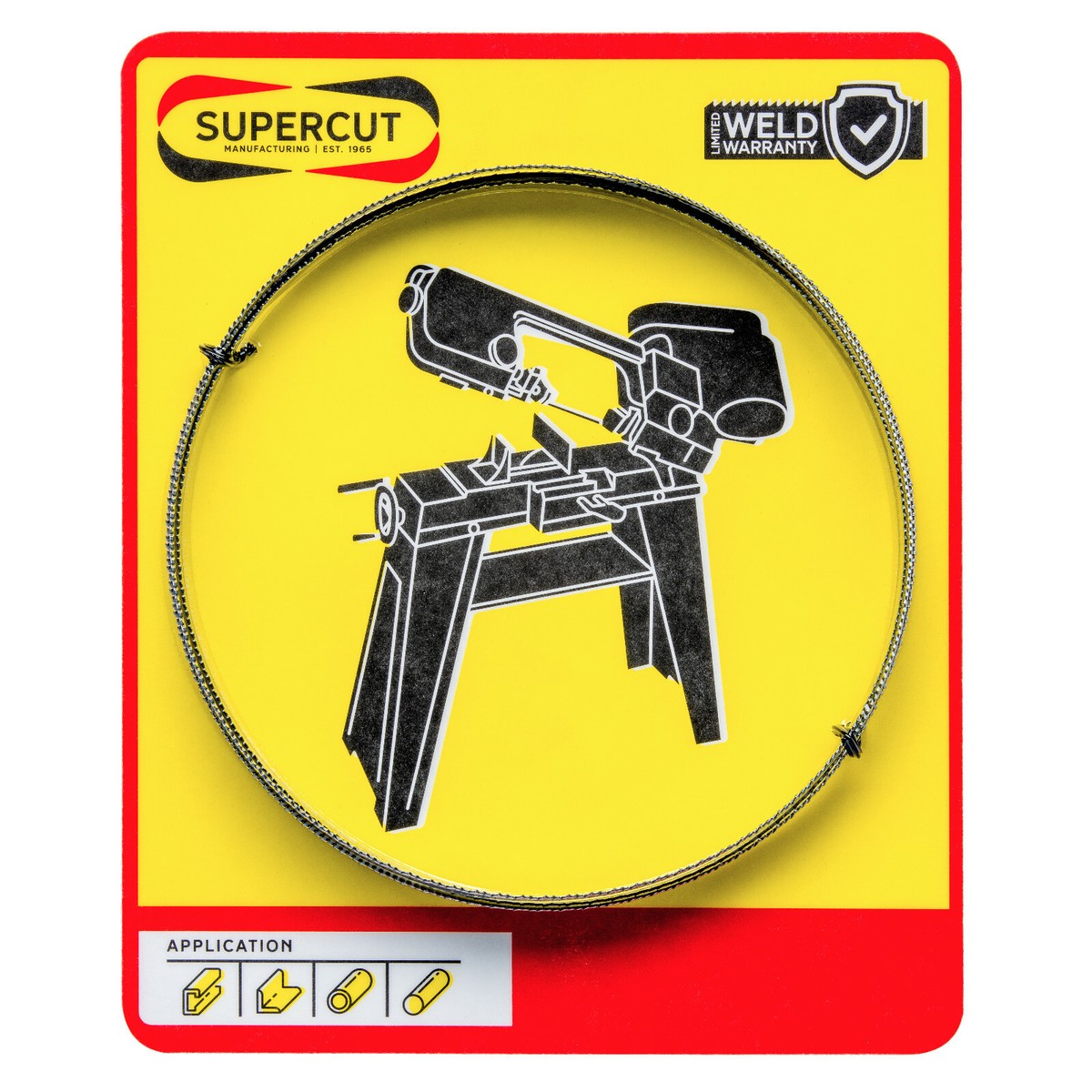 SUPERCUT Bandsaw Blade - 93.5 Inch Carbon Steel For Wood, Plastic & Non-Ferrous Metals