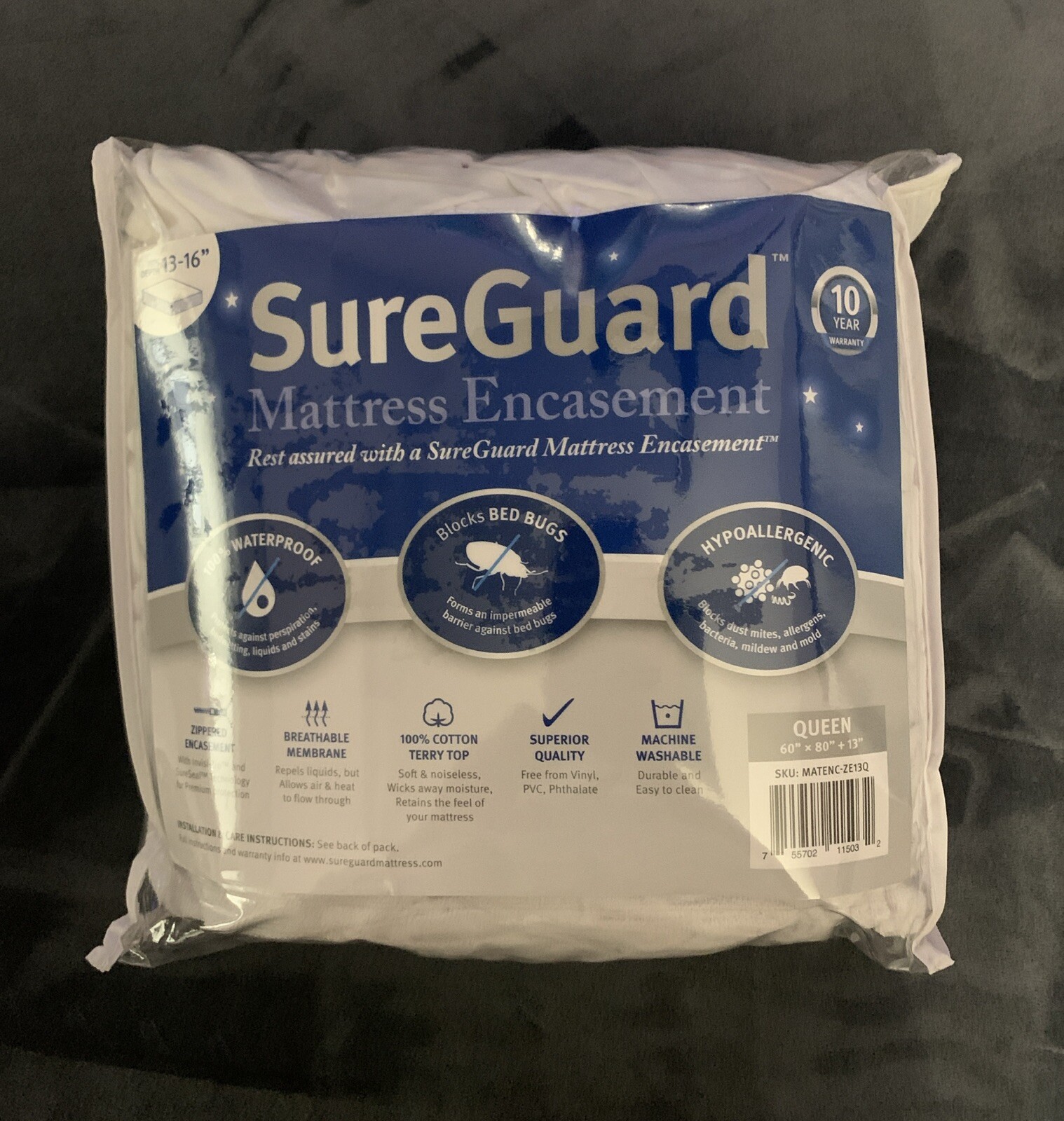SureGuard Mattress Protector Case Encasement 13-16