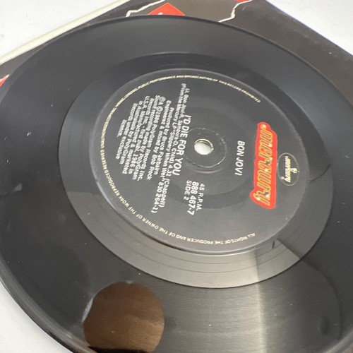 Bon Jovi: Vinyl, Single: "Wanted Dead Or Alive" & "I'd Die For You" 1986 Mercury - Imagen 9 de 11