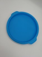 Runde Obstkuchenform Tortenbodenform Silikon - Flexibel Blau 25 Ø Neu Angebot