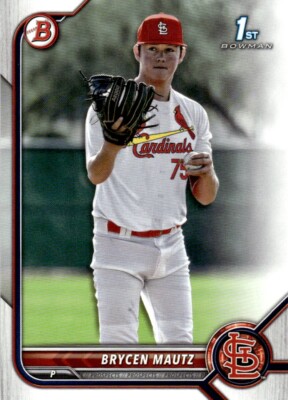 2022 Bowman Draft Baseball Brycen Mautz RC St. Louis Cardinals #BD-124