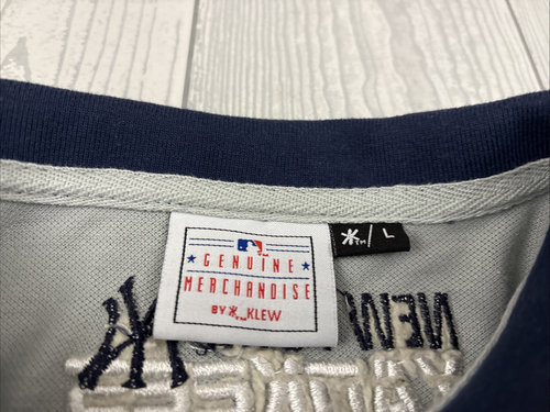 New York Yankees NYY Yanks MLB Baseball Rugby Style Klew Golf Polo Shirt Men L - Picture 3 of 12