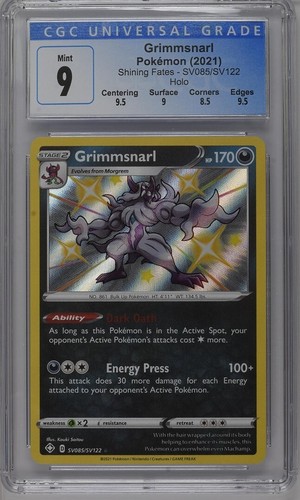 Grimmsnarl graded CGC 9 for sale on eBay