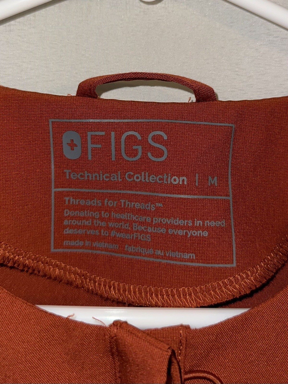 FIGS Scrub Set Womens Medium Small Orange Medical Nurse Workwear Pants