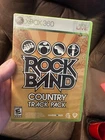 Rock Band: Country Track Pack (Microsoft Xbox 360, 2009) with Manual