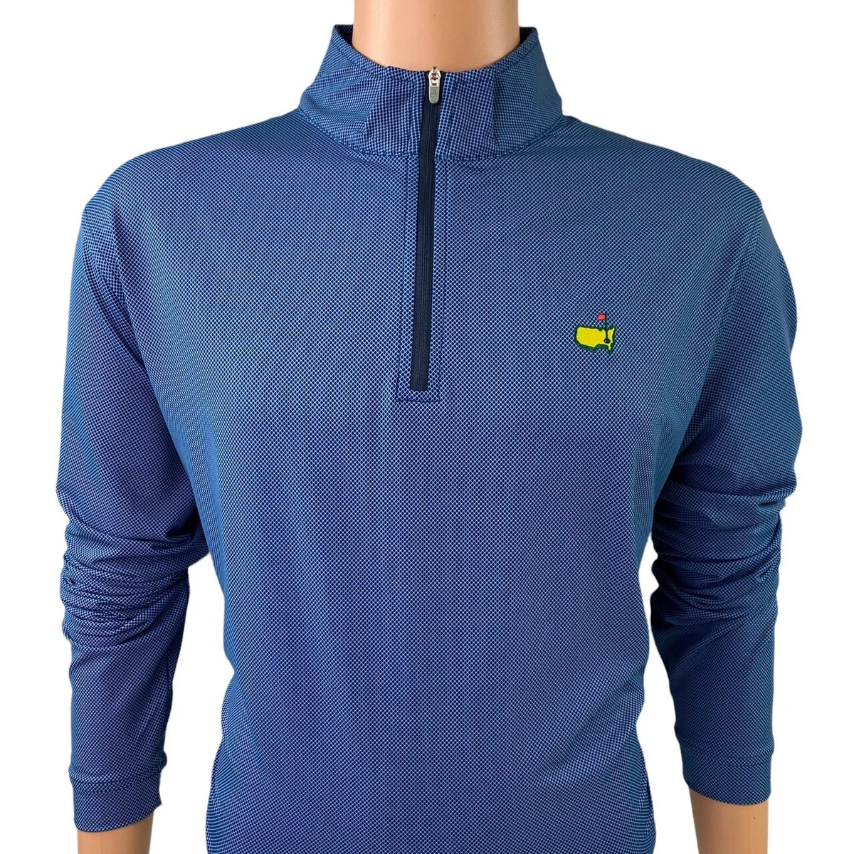 NEW 2023 Masters by Peter Millar Menu0026#039;s Birdseye 1/4 Zip Golf Pullover  Jacket | eBay