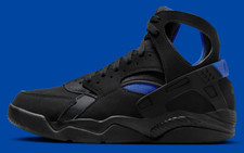 NUEVO Nike Air Flight Huarache Negro Lyon Azul Michigan Wolverines Fab Five DS
