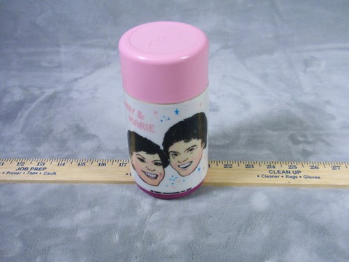 Donny & Marie Kunststoff Thermoskanne mit Tasse Made By Aladdin 1977 Vintage - Bild 2 von 6