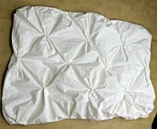 West Elm Standard Pillow Case Sham Cream Ivory Off White Organic Cotton