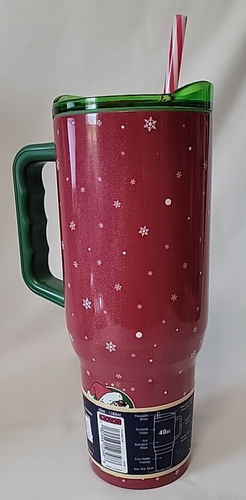 Buc-ee’s Believe in the Magic of Christmas Red Travel Tumbler With Handle 40oz - Picture 2 of 4