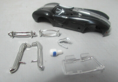 ''NEW'' T-DASH BLACK/SILVER STRIPES COBRA KIT HO T JET BODY