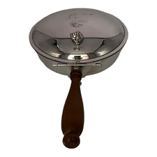 Silent Butler Sheffield Silver Footed Hinged Lid Ashes Crumbs Horse EPC-300 USA