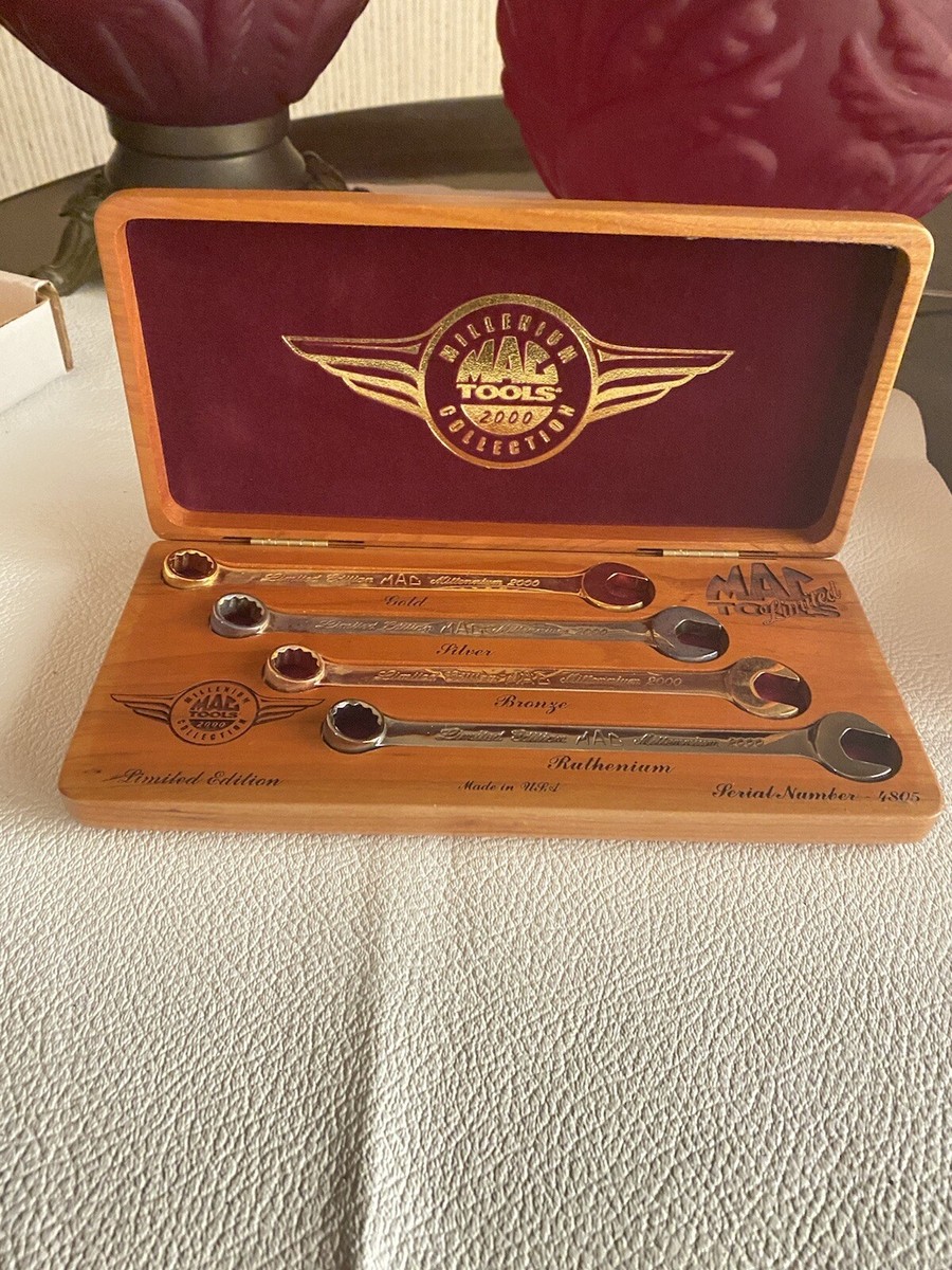 MAC TOOLS LIMITED EDITION MILLENNIUM 2000, 24k PLATED WRENCH MAC TOOLS LIMITED EDITION MILLENNIUM 2000, 24k PLATED WRENCH