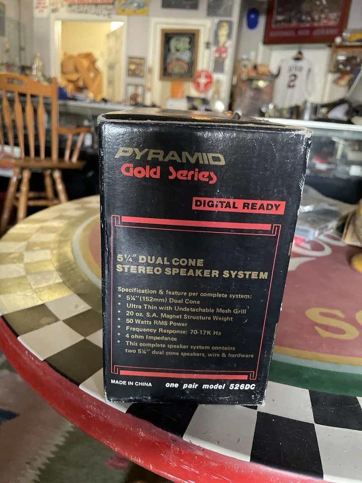 Pair Pyramid Gold Series 526 DC 100 Watt Speakers 5 1/4” Dual Cone NEW (D1) - Image 4 of 4