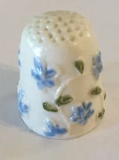 Flower Flowers Thimble Vintage Souvenir Collectible