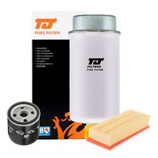 TJ Filters Service Kit Air + Fuel + Oil Filter Fits Toyota Land Cruiser Prado
