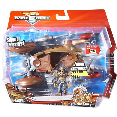 NEW Hot Wheels Battle Force 5 Fangore & Captain Kalus 1:24 Vehicle & 3 ...