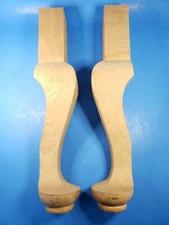 Cabriole Legs Wooden Hand Made Great Pattern Woodworking Wing Chair