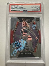 Nikkita Lyons 2022 Panini Select WWE RC Rookie Auto Autograph PSA Authentic