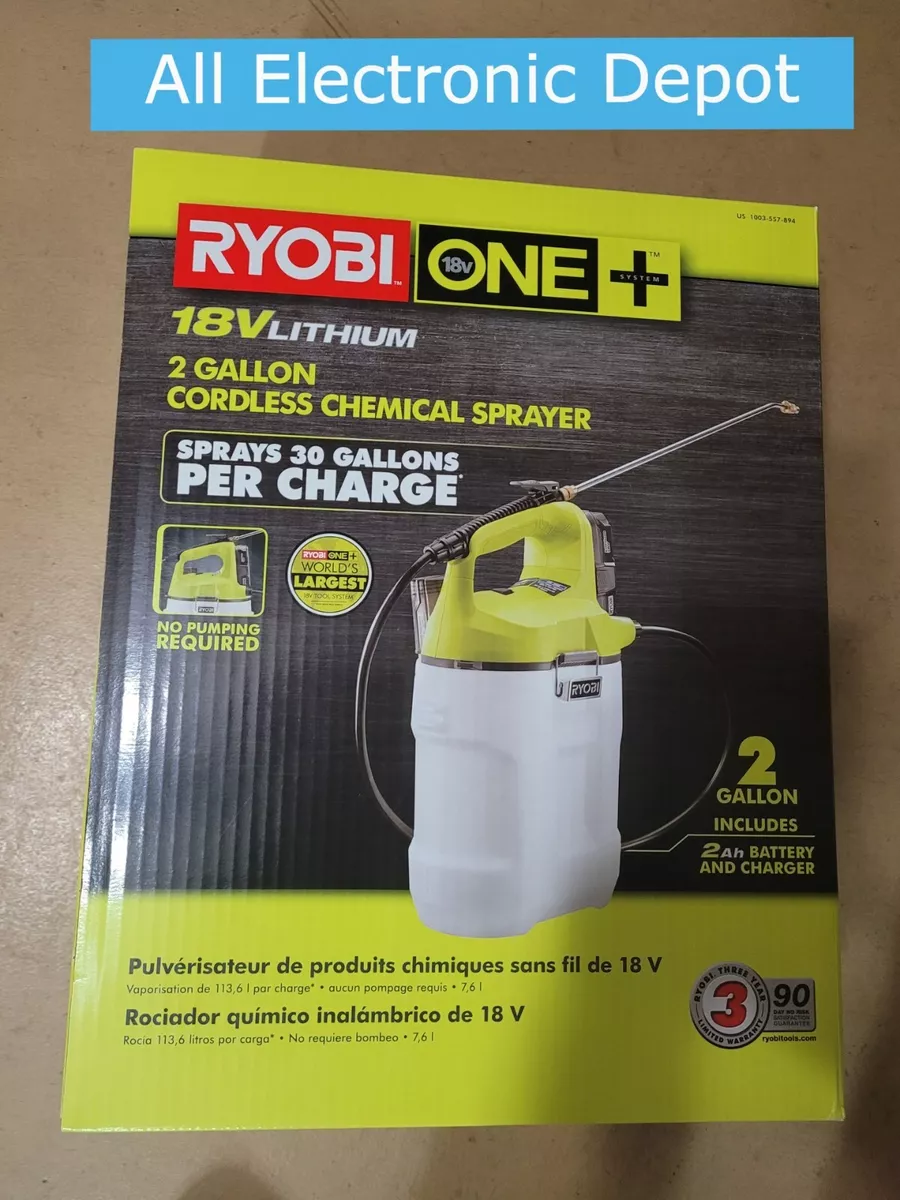 18V ONE+ 2 Gallon Chemical Sprayer Kit - RYOBI Tools