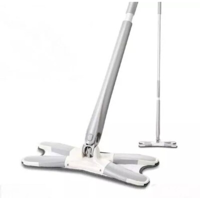 Flat X-Type Floor Mop Heads 360 Degree Squeeze Mop Hand-Free Wash Household 