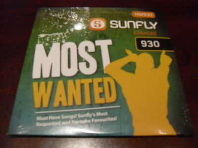 SUNFLY MOST WANTED KARAOKE DISC MW930 VOLUME 930 CD+G SEALED 17 TRACKS