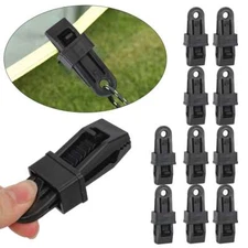 10/20pcs Adjustable Heavy Duty Lock Grip for Tarp & Shade Cloth Plastic Clips US
