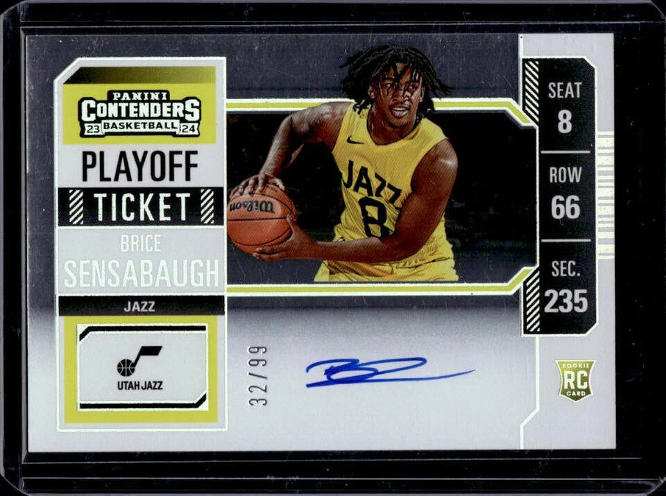 2023-24 Contenders Brice Sensabaugh RC Playoff Ticket Auto #32/99