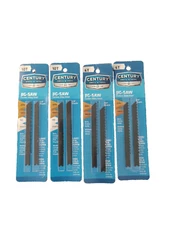 4pc Century DRILL & TOOL (2) 06606  6T,  (2) 06610 10T Jig-Saw Blade 1/4" Shank