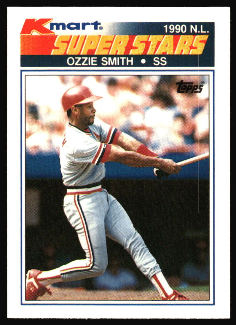 1990 Topps Kmart Super Stars Ozzie Smith #4 St. Louis Cardinals