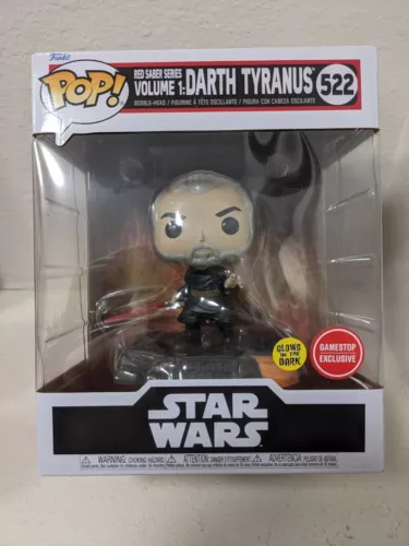 Funko Pop! Deluxe: Star Wars - Darth Tyranus (GITD) - GameStop #522