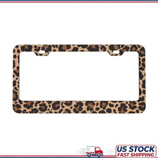Leopard Print Cheetah License Plate Frame