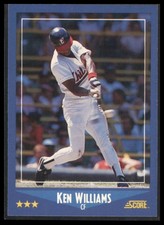 1988 Score #112 Ken Williams RC Rookie Chicago White Sox Baseball Card EX. rookie card picture