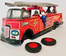 Vintage Tin Toy Fire Engine