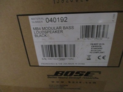 Bose Panaray MB4 Loudspeaker for sale online | eBay