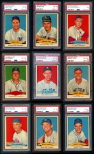 1954 Red Heart All-PSA Near Complete Set / Lot 6 - EX/MT 4698212 (13 / 33 cards)