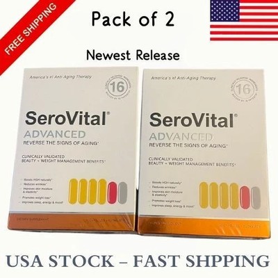 2 Pack SeroVital Advanced Supplement 120 Capsules +60 Tablets DISPOSIBLE PACKING