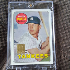 Topps 1996 Mickey Mantle Commemorative Reprints #19 Yankees Baseball MLB Card