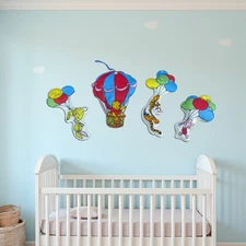 Winnie The Pooh Pillow Quilt Soft 3D Fabric Wall Hanging Decor 1995 Vtg Classic