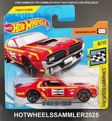 HOT WHEELS ''1968 MERCURY COUGAR'' HW SPEED GRAPHICS FJW48-D5C6 CHAMPION OVP