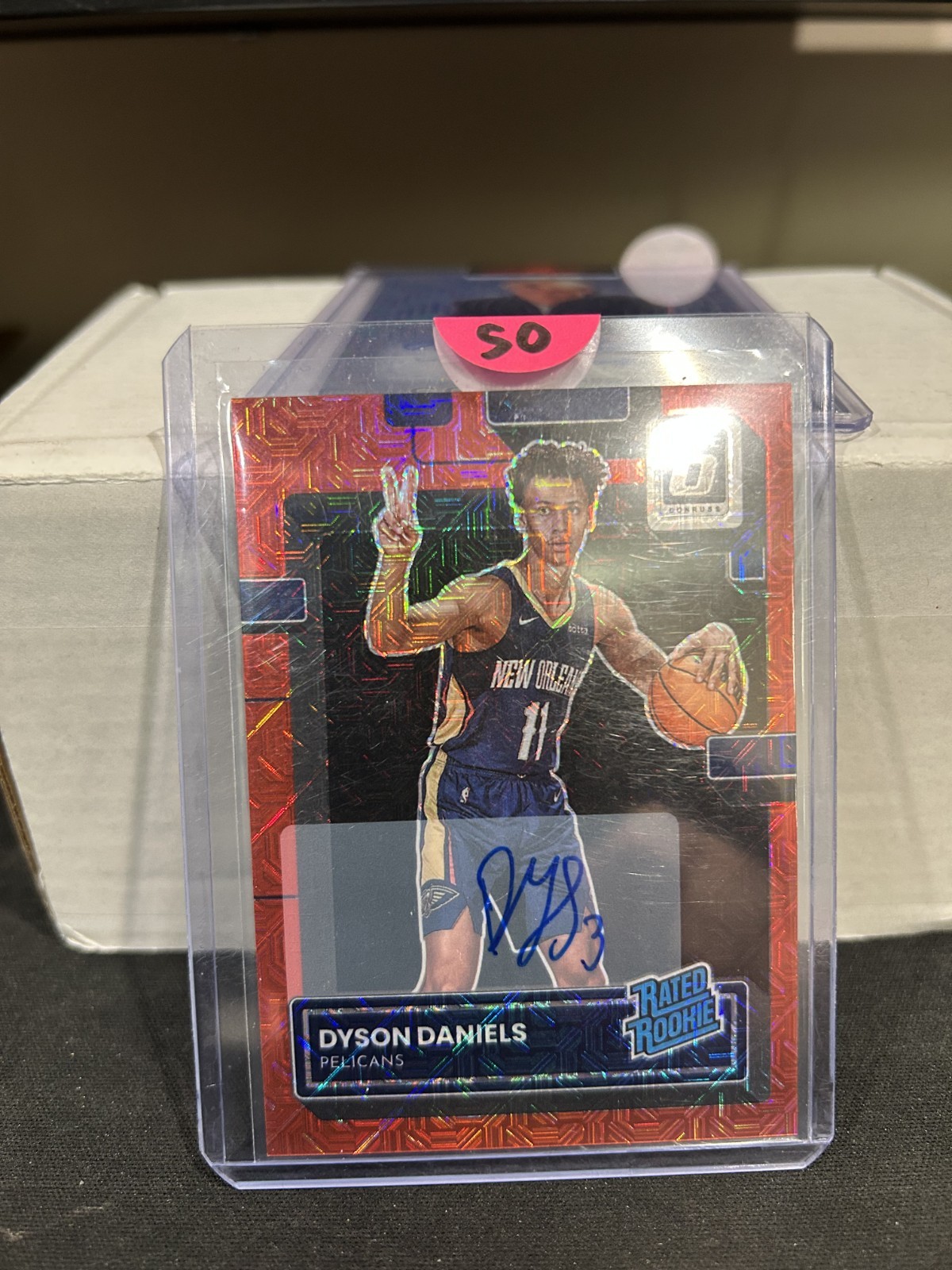 2022-23 Panini Optic Rated Rookie Dyson Daniels #250 Choice Red Auto /88 (RC)